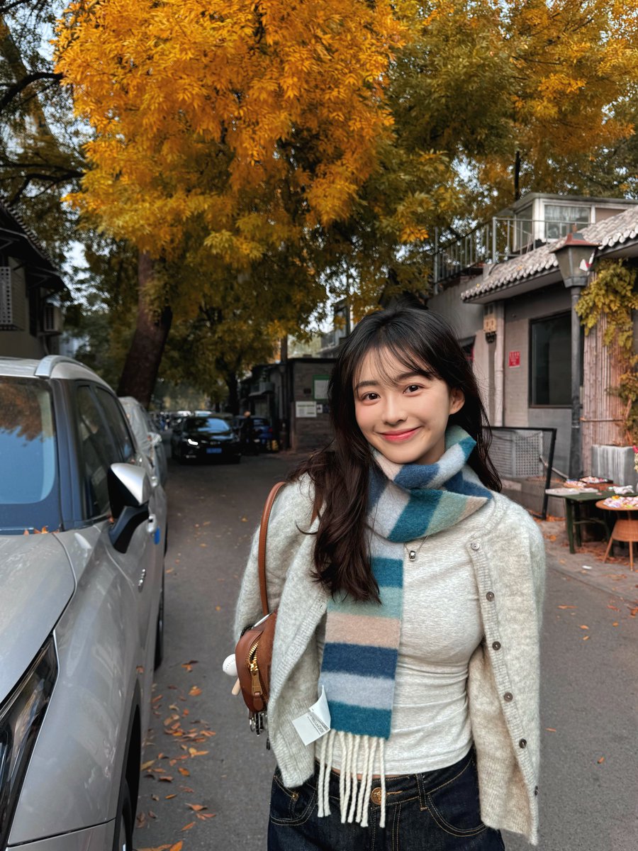 yuhcen's tweet photo. 胡同里的枫叶，真是北平秋天的代表！每一片枫叶都像是秋天的精灵，舞动着属于自己的美丽。真是太漂亮了！ https://t.co/2GScMI62nh