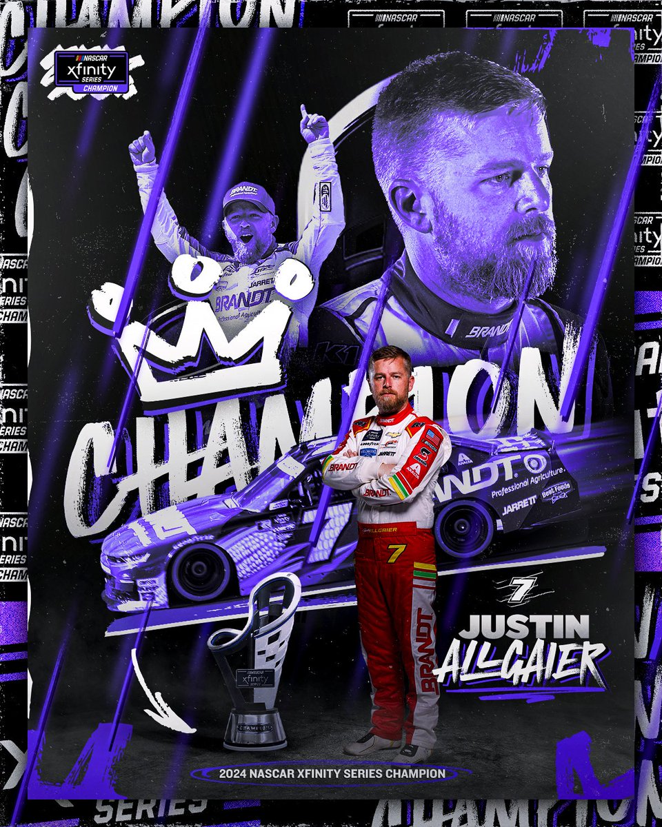 NASCAR Xfinity (@nascar_xfinity) on Twitter photo AT LONG LAST, HIS DREAM COMES TRUE!
<a href="/J_Allgaier/">Justin Allgaier</a> is the 2024 #XfinitySeries Champion! AT LONG LAST, HIS DREAM COMES TRUE!
<a href="/J_Allgaier/">Justin Allgaier</a> is the 2024 #XfinitySeries Champion!