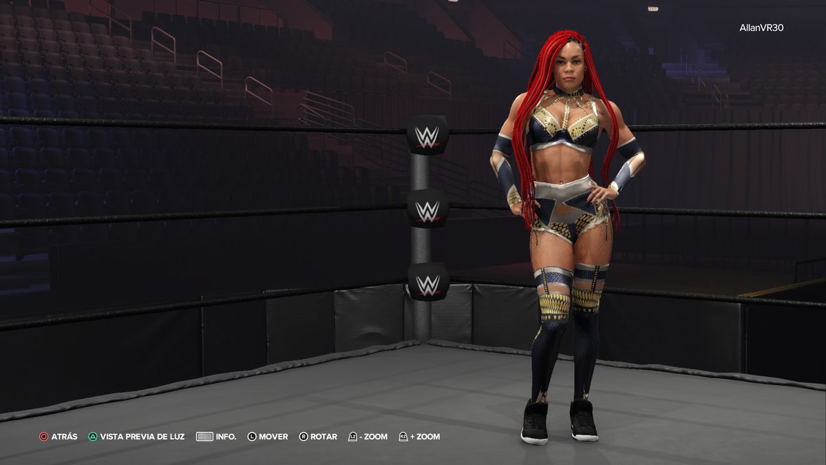 aaronvr40_'s tweet image. THE VIBE 🎤
B-Fab ( @TheVibeBri ) Blue Live Event gear is now in #WWE2K24 CC &amp;lt;3
Hashtags:
#BFab
#TheStreetProfits
#MichinMiaYim