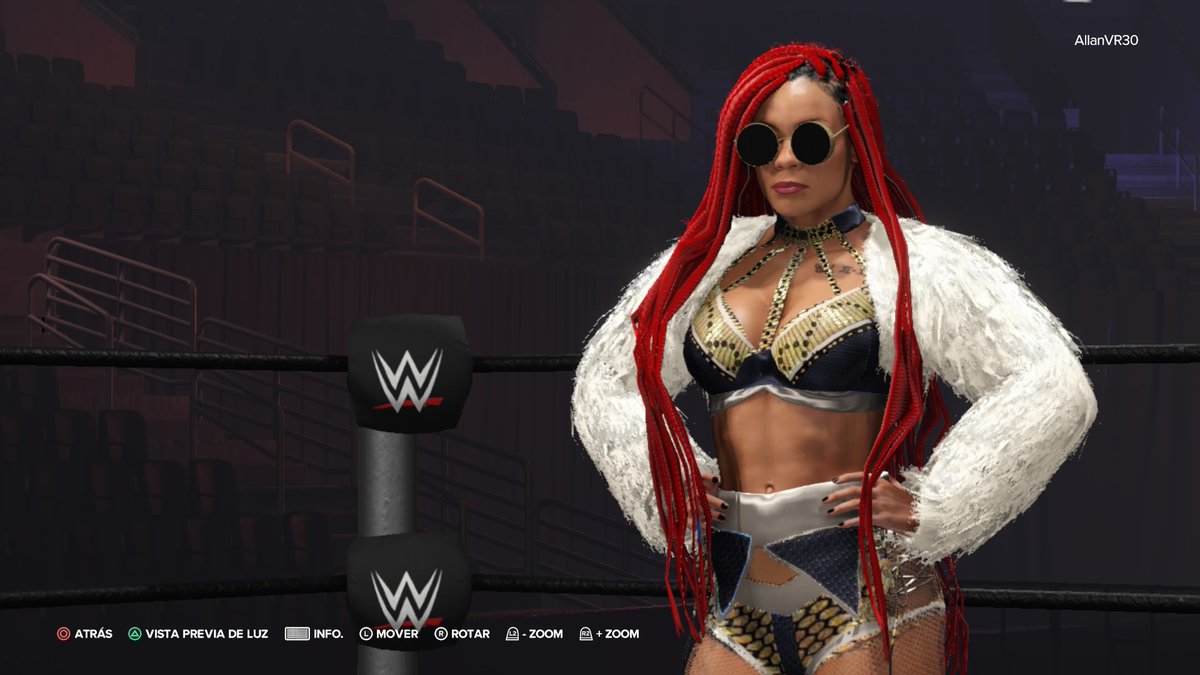 aaronvr40_'s tweet image. THE VIBE 🎤
B-Fab ( @TheVibeBri ) Blue Live Event gear is now in #WWE2K24 CC &amp;lt;3
Hashtags:
#BFab
#TheStreetProfits
#MichinMiaYim