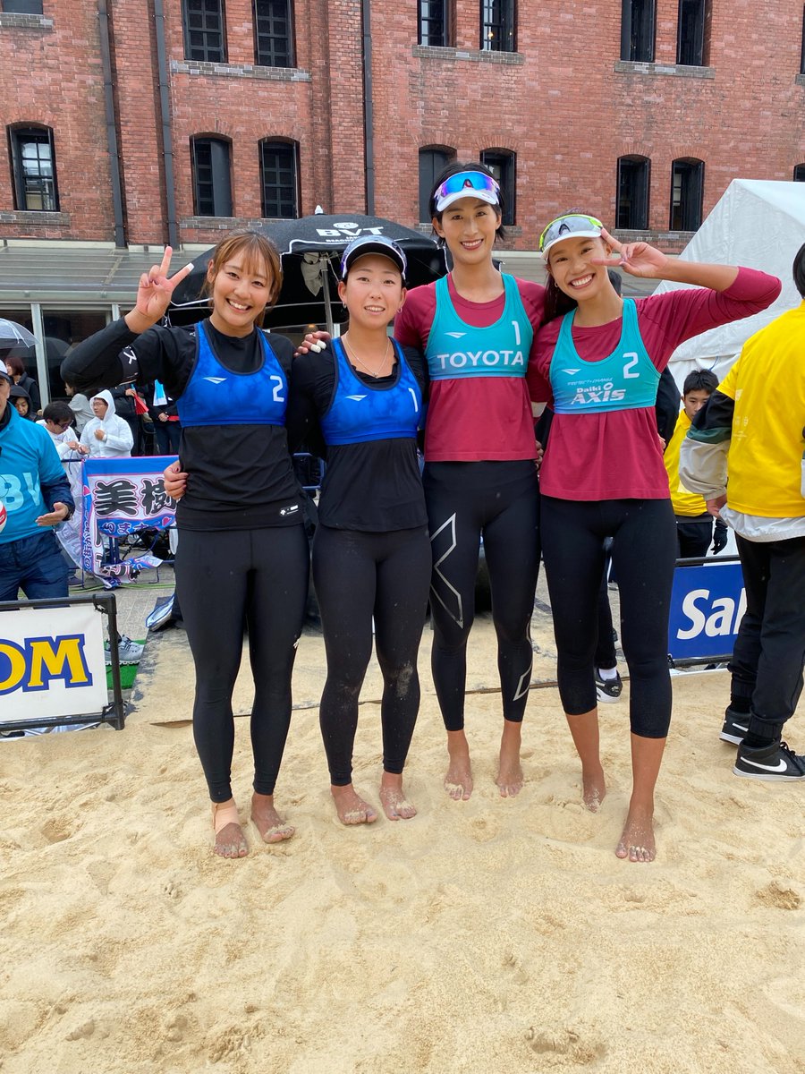 🏖️ジャパンビーチバレーボールツアー2024
第10戦 グランドスラム横浜赤レンガ倉庫大会
🚩神奈川県横浜市　横浜赤レンガ倉庫
2日目

女子　準決勝
👑橋本/村上 vs 酒井/菊地
2⃣―0⃣
21-15
25-23

配信はこちらから🔽
youtube.com/watch?v=6QSeSW…

#ビーチバレーボール　#バレーボール