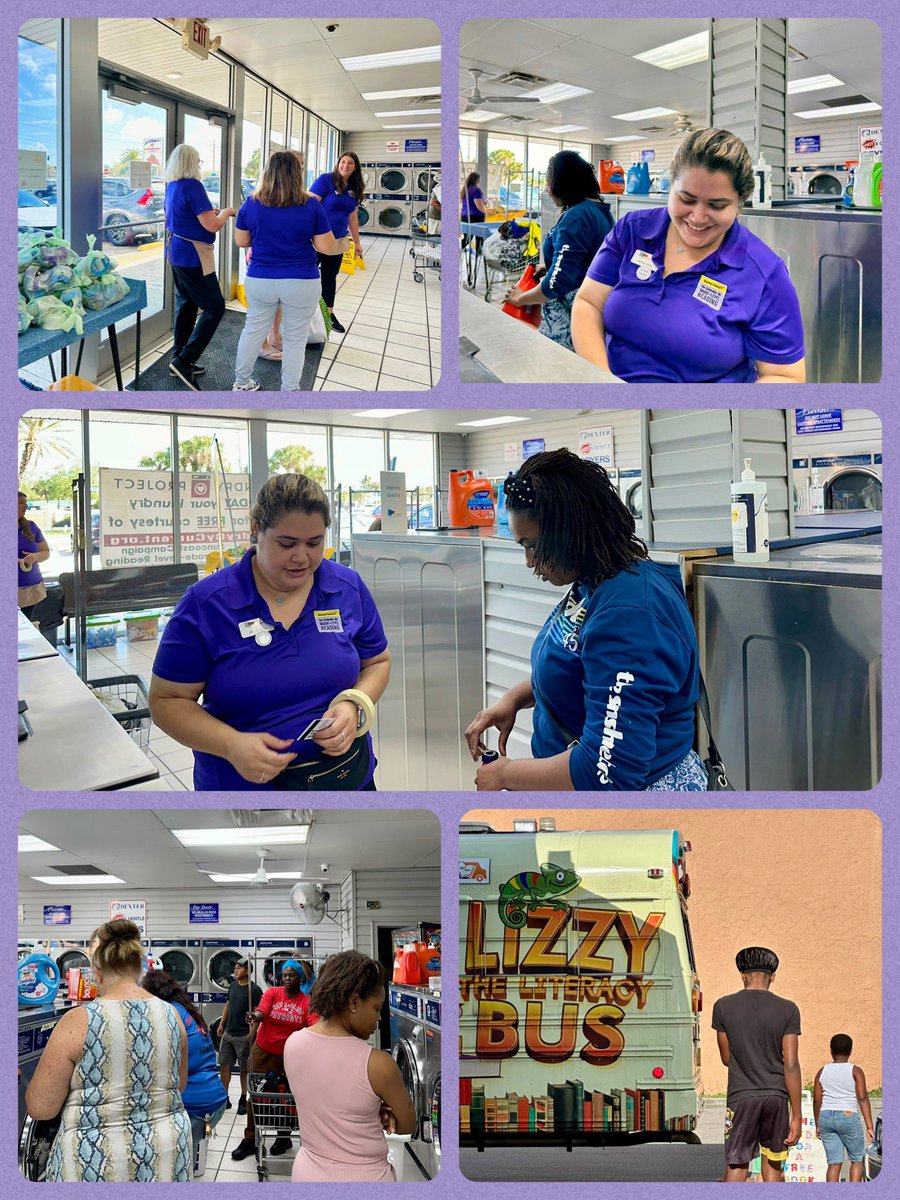 The Port Charlotte Pop Up Laundry was a success! 
56 families served
574 loads paid for by <a href="/ThePattersonFdn/">The Patterson Foundation</a>
Books given out through <a href="/SuncoastCGLR/">Suncoast GL Reading</a>
&amp; assistance for digital access provided by The Gap #DA4A
<a href="/CurrentLP/">The Laundry Project</a> #DigitalAccess4All
<a href="/LeerPara3ro/">Leer Para 3ro.</a> <a href="/readingby3rd/">Campaign for Grade-Level Reading</a>