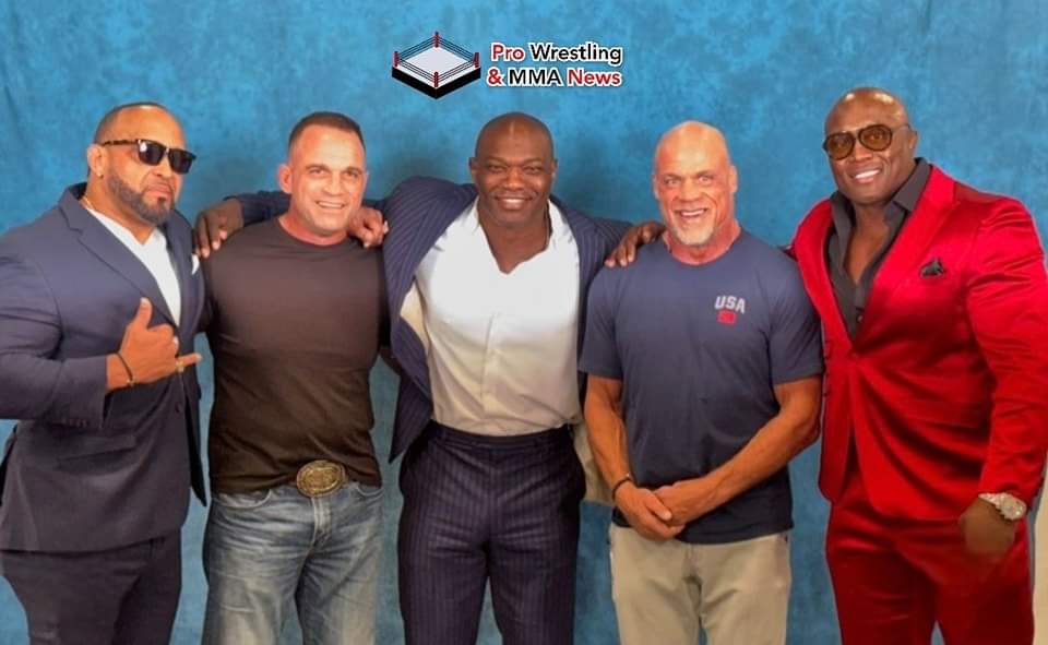 PWMMANews's tweet photo. Shelton Benjamin: "The World's Greatest Hurt Team. I'll put this squad up against any other! #TeamAngle #thehurtsyndicate #olympichero #champions #shooters #grapplers #missingCed #makemiatapagain #wgtt #wehurtpeople "
One of the Hashtags "Missing Ced" as in Cedric Alexander. https://t.co/BybWVS2Q1R