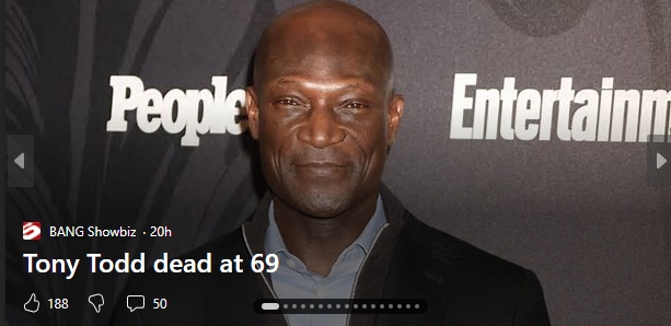 Ladyred23__'s tweet image. The DISRESPECT! That is not TONY TODD!🤬
#TonyTodd #HorrorIcon