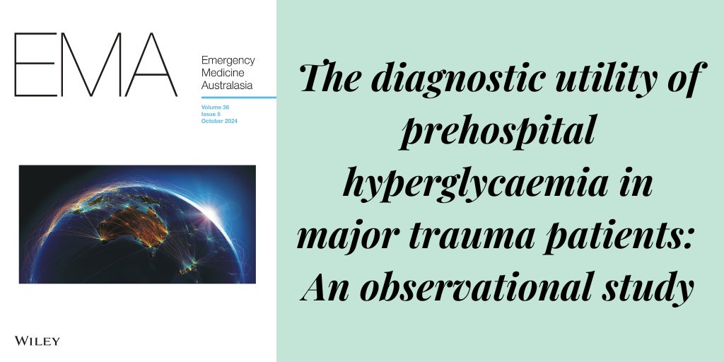 EMA Journal (@emajournal) on Twitter photo Prehospital stress-induced hyperglycaemia in major trauma patients
doi.org/10.1111/1742-6…
<a href="/MikeNoono/">Mike Noonan</a> <a href="/Ziad_Nehme1/">Ziad Nehme</a> <a href="/mattshep71/">Matt Shepherd</a> <a href="/ben_meadley/">Ben Meadley</a> <a href="/Biswadev_M/">Biswadev Mitra</a> <a href="/AlexOlaussen/">Dr. Alexander Olaussen</a>
<a href="/WileyHealth/">Wiley Clinical Health</a> <a href="/acemonline/">ACEM</a> Prehospital stress-induced hyperglycaemia in major trauma patients
doi.org/10.1111/1742-6…
<a href="/MikeNoono/">Mike Noonan</a> <a href="/Ziad_Nehme1/">Ziad Nehme</a> <a href="/mattshep71/">Matt Shepherd</a> <a href="/ben_meadley/">Ben Meadley</a> <a href="/Biswadev_M/">Biswadev Mitra</a> <a href="/AlexOlaussen/">Dr. Alexander Olaussen</a>
<a href="/WileyHealth/">Wiley Clinical Health</a> <a href="/acemonline/">ACEM</a>