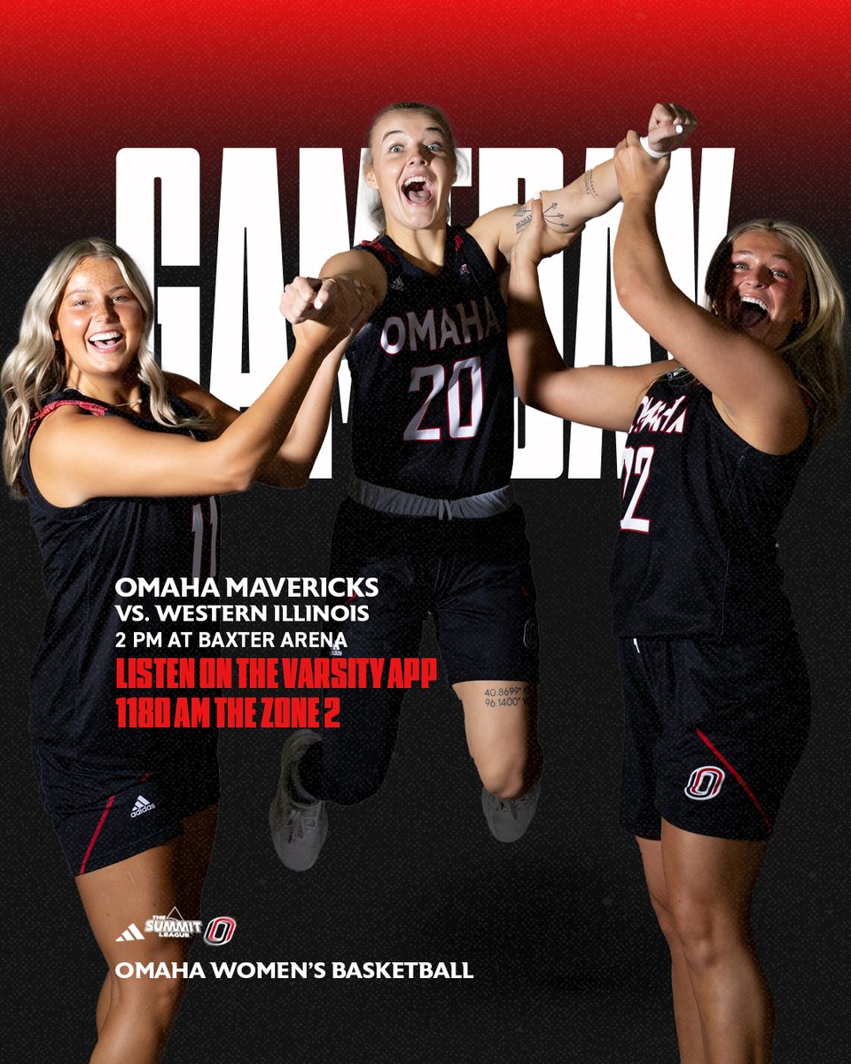 Omaha Womenโs Basketball (@omahawbb) on Twitter photo ๐๐๐ ๐๐๐ช, ๐ฅ๐ ๐๐๐ช, ๐ฅ๐ ๐๐๐ช ๐จ๐ ๐๐ ๐๐๐ ๐ก๐๐๐ช!๐
Mavericks host Western Illinois at 2 pm at Baxter Arena
๐๏ธtinyurl.com/omavstix
๐บtinyurl.com/SummitLeagueNeโฆ
๐ปtinyurl.com/MavsAudio
๐ฐtinyurl.com/GPrvw
#OmahaWBB
#GoMavs ๐๐๐ ๐๐๐ช, ๐ฅ๐ ๐๐๐ช, ๐ฅ๐ ๐๐๐ช ๐จ๐ ๐๐ ๐๐๐ ๐ก๐๐๐ช!๐
Mavericks host Western Illinois at 2 pm at Baxter Arena
๐๏ธtinyurl.com/omavstix
๐บtinyurl.com/SummitLeagueNeโฆ
๐ปtinyurl.com/MavsAudio
๐ฐtinyurl.com/GPrvw
#OmahaWBB
#GoMavs