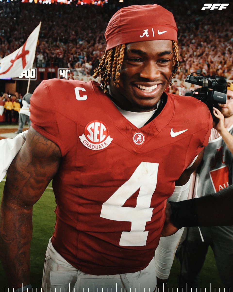 PFF College (@pff_college) on Twitter photo Alabama QB Jalen Milroe vs LSU:
🐘 109 Pass YDS
🐘 185 Rush YDS
🐘 4 Rush TDS
🐘 0 INTS
<a href="/AlabamaFTBL/">Alabama Football</a> Alabama QB Jalen Milroe vs LSU:
🐘 109 Pass YDS
🐘 185 Rush YDS
🐘 4 Rush TDS
🐘 0 INTS
<a href="/AlabamaFTBL/">Alabama Football</a>