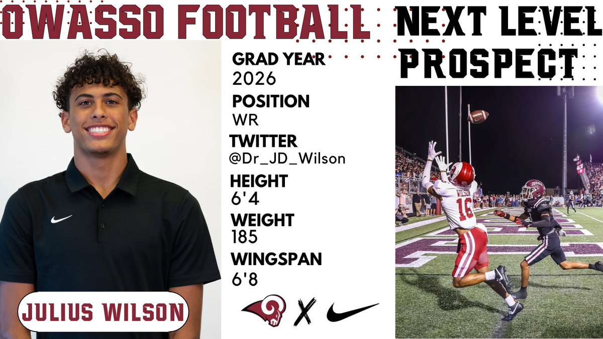 Julius Wilson (@dr_jd_wilson) on Twitter photo Julius Wilson Regular Season Highlights
ππ½ππ½ππ½ππ½ππ½ππ½ππ½ππ½ππ½ππ½ππ½
hudl.com/v/2QADBe
<a href="/RecruitTheO/">Recruit Owasso Football</a> <a href="/OwassoRamFB/">Owasso Ram Football</a> Julius Wilson Regular Season Highlights
ππ½ππ½ππ½ππ½ππ½ππ½ππ½ππ½ππ½ππ½ππ½
hudl.com/v/2QADBe
<a href="/RecruitTheO/">Recruit Owasso Football</a> <a href="/OwassoRamFB/">Owasso Ram Football</a>
