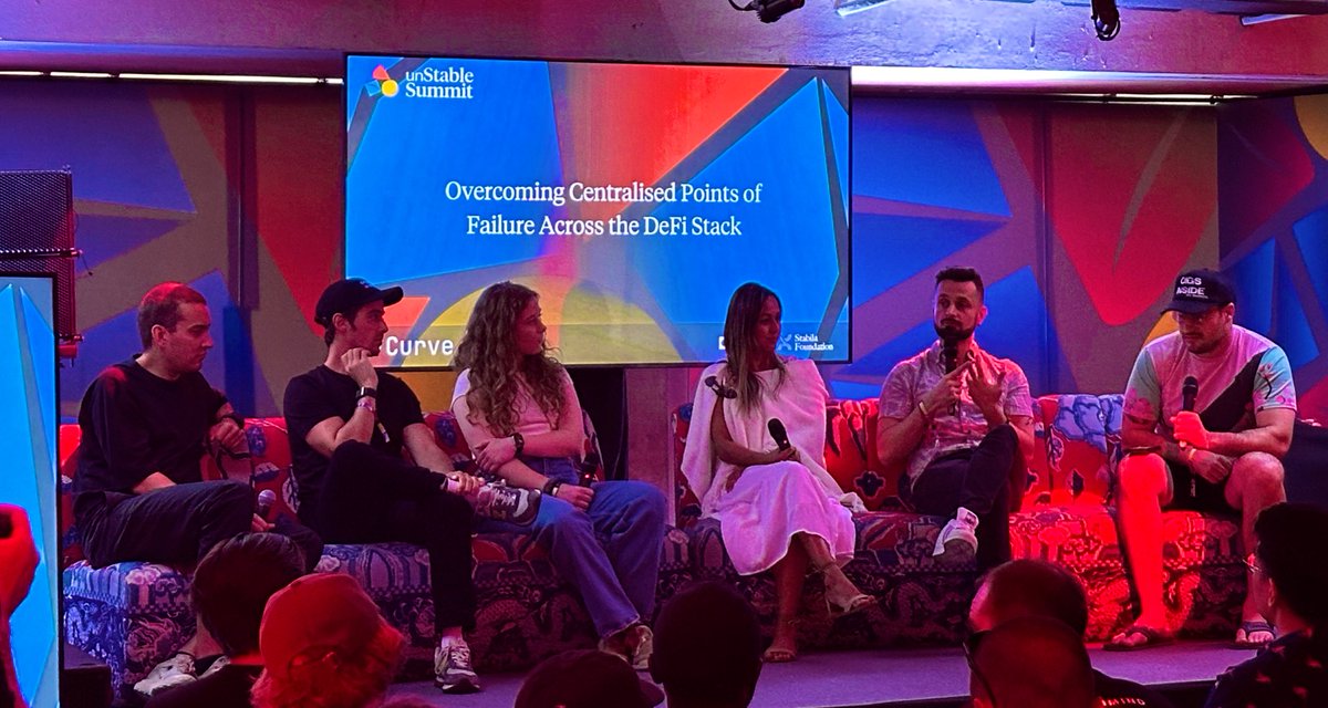 Emilie | ChainSecurity (@emilieraffo) on Twitter photo « Can a stablecoin be truly decentralised and global if pegged to USD? Will countries like China want to embrace USDT? » ( <a href="/lucasvo/">lucasvo ꩜</a> )
All-star panel to start <a href="/stable_summit/">Stable Summit 🦫</a> Bangkok 🇹🇭
<a href="/centrifuge/">Centrifuge</a> <a href="/StakeCapital/">Stake Capital Group</a> <a href="/EverclearOrg/">Everclear</a> <a href="/WeAreTellor/">Tellor</a> <a href="/aave/">Aave</a> <a href="/The3D_/">Emilio^</a> <a href="/dinero_xyz/">Dinero</a> « Can a stablecoin be truly decentralised and global if pegged to USD? Will countries like China want to embrace USDT? » ( <a href="/lucasvo/">lucasvo ꩜</a> )
All-star panel to start <a href="/stable_summit/">Stable Summit 🦫</a> Bangkok 🇹🇭
<a href="/centrifuge/">Centrifuge</a> <a href="/StakeCapital/">Stake Capital Group</a> <a href="/EverclearOrg/">Everclear</a> <a href="/WeAreTellor/">Tellor</a> <a href="/aave/">Aave</a> <a href="/The3D_/">Emilio^</a> <a href="/dinero_xyz/">Dinero</a>