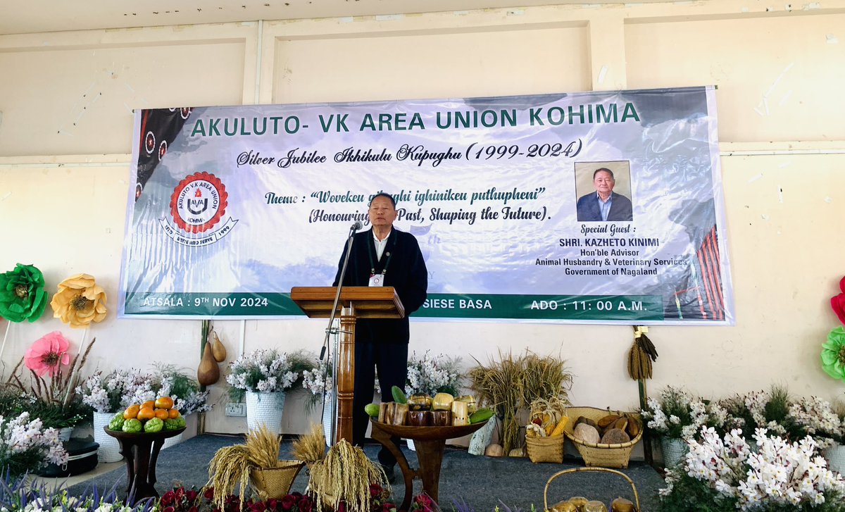 H Sethrongkhyu sangtam (@sethrongkyu_) on Twitter photo A privilege to attend the 25th Anniversary celebration of the Akuluto-VK Area Union Kohima. Accompanied the Hon'ble Advisor Shri. <a href="/KazhetoKinimi/">Kazheto Kinimi</a> and a host of dignitaries.
<a href="/Neiphiu_Rio/">Neiphiu Rio</a> <a href="/YanthungoPatton/">Yanthungo Patton</a> <a href="/TRZeliang/">TR Zeliang</a> <a href="/jacob_zhimomi/">Jacob Zhimomi</a> <a href="/BJP4Nagaland/">BJP Nagaland</a> <a href="/NDPPofficial/">NDPP</a> <a href="/MyGovNagaland/">MyGov Nagaland</a> A privilege to attend the 25th Anniversary celebration of the Akuluto-VK Area Union Kohima. Accompanied the Hon'ble Advisor Shri. <a href="/KazhetoKinimi/">Kazheto Kinimi</a> and a host of dignitaries.
<a href="/Neiphiu_Rio/">Neiphiu Rio</a> <a href="/YanthungoPatton/">Yanthungo Patton</a> <a href="/TRZeliang/">TR Zeliang</a> <a href="/jacob_zhimomi/">Jacob Zhimomi</a> <a href="/BJP4Nagaland/">BJP Nagaland</a> <a href="/NDPPofficial/">NDPP</a> <a href="/MyGovNagaland/">MyGov Nagaland</a>