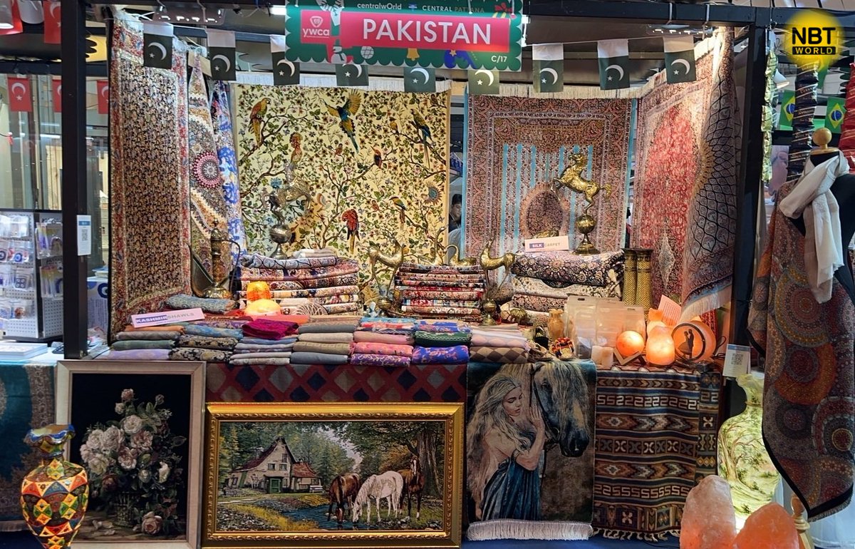 NBTWORLDNews's tweet photo. The 69th YWCA Diplomatic Charity Bazaar is underway at CentralWorld, Bangkok, offering visitors a global shopping experience from November 7 to 10.
See more: https://t.co/fW8KJuNgLB #NBTWorld
#GlobalBazaar #CulturalCrafts #CharityEvent #UniqueFinds https://t.co/6bV10uxxLj