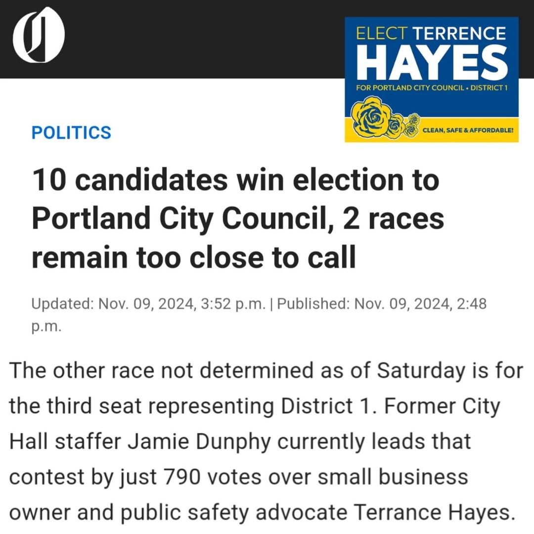 Down, but not out? Today's numbers shifted us into 4th place, and I guess crazier things could happen, but we're going to fight to the last ballot counted. Sign up for our email list to stay tuned to what we need volunteers doing next. And if you haven't maxed out your donations