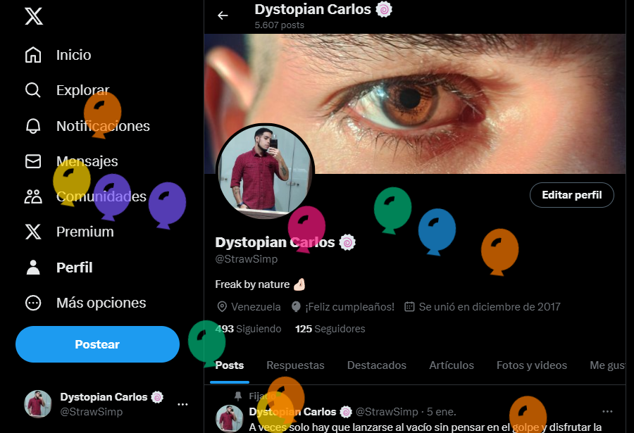 StrawSimp's tweet image. Hoy tocan globitos 🎈🎈