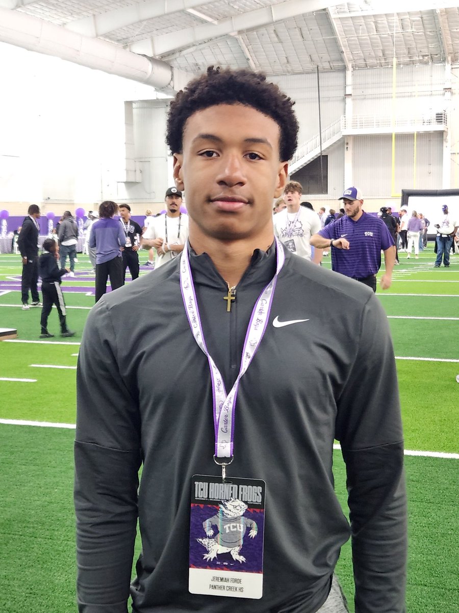 Jforde726's tweet image. Thank God and @TCUFootball and @TylerOlker for a great Game Day visit. Big win for TCU! @PCHSfriscoFB