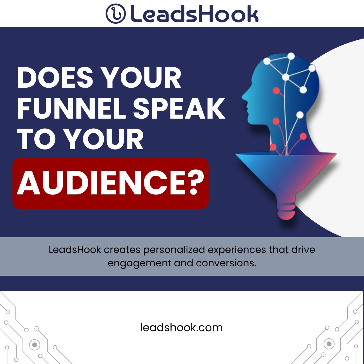 LeadsHook's tweet photo. Does your funnel really connect with your audience? 🎯

With LeadsHook, create personalized, data-driven funnels that captivate and convert. Say hello to higher engagement and smarter marketing.

🔗 Learn more: https://t.co/iOxLSPydvm

#leadgeneration #marketingstrategy #conversionoptimization #salesfunnels #personalization