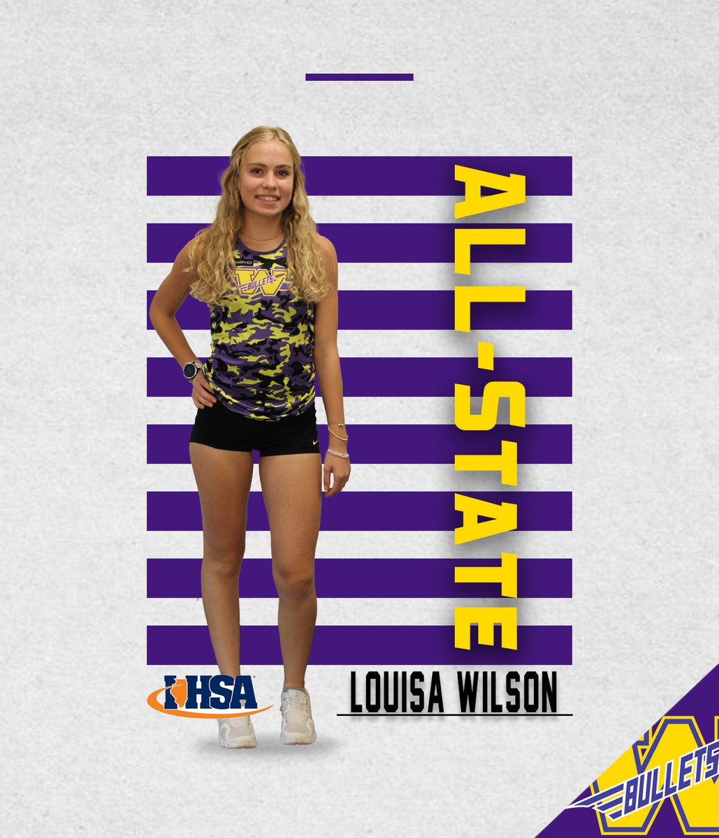 Williamsville BeeBee & Bullet Athletics/Activities (@wcusd15sports) on Twitter photo Congrats to <a href="/WCUSD15XC/">Williamsville XC</a> Senior Louisa Wilson, as she ends her cross country career <a href="/WHS15Principal/">Williamsville High School</a> as a four time all-state runner
2021 - 3rd place
2022 - 3rd place
2023 - 18th place
2024 - 11th place
#bulletpride #wewontbackdown Congrats to <a href="/WCUSD15XC/">Williamsville XC</a> Senior Louisa Wilson, as she ends her cross country career <a href="/WHS15Principal/">Williamsville High School</a> as a four time all-state runner
2021 - 3rd place
2022 - 3rd place
2023 - 18th place
2024 - 11th place
#bulletpride #wewontbackdown