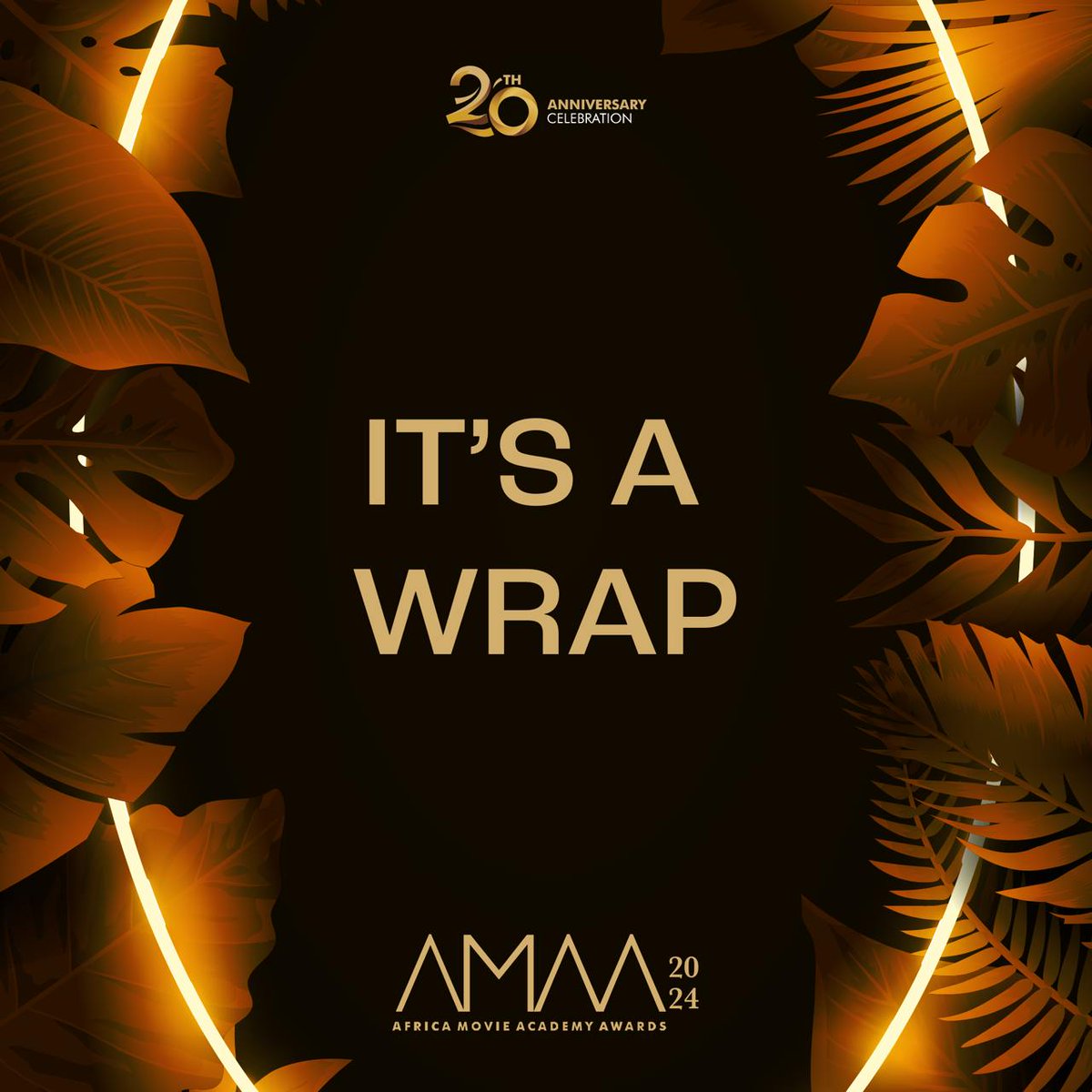 Aaaaannd the #20thAMAAwards is a wrap!

See you next year!