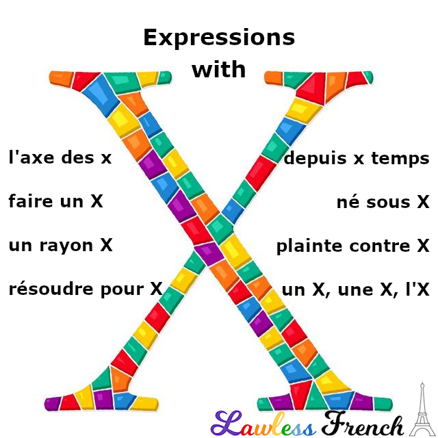 X is more common in #French expressions than you might realize.

John Doe? Monsieur X.

Umpteen times? X fois.

Here's the full list: lawl.es/fr-x-exp

#frenchteacher #LawlessFrench #learnfrench