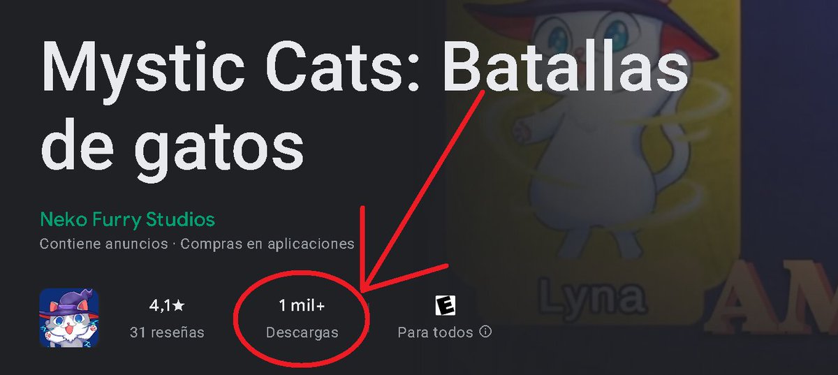 Yeiiii🧙‍♂️Mystic Cats🐈supero las 1000 +descargas📈

Es mi 1er videojuego de IP propia que lo logra🥰
Tambien es el 1ro al que le meto microtransacciones y funcionan🐱

Playstore-free: play.google.com/store/apps/det…

#screenshotsaturday  #gamedev #indiegame #indie #cats #gato #fantasia