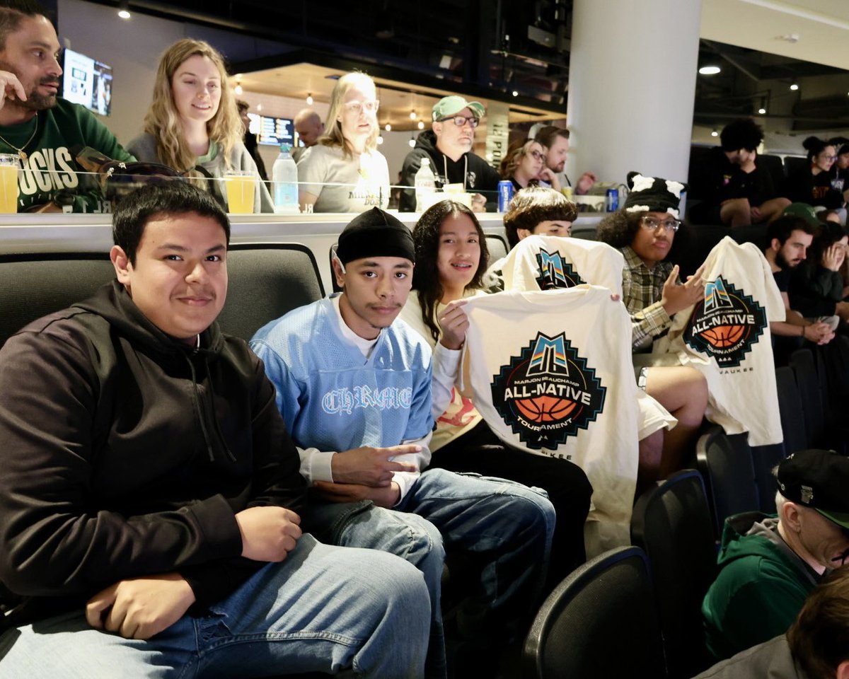 MJBAllNative's tweet photo. Our MarJon Beauchamp All-Native Qualifiers teams are excited to get to watch tonight’s Bucks vs. Cavaliers game and support @Marjon32 🏀🪶

#MJBAllNative https://t.co/DL9Lf7XFIN
