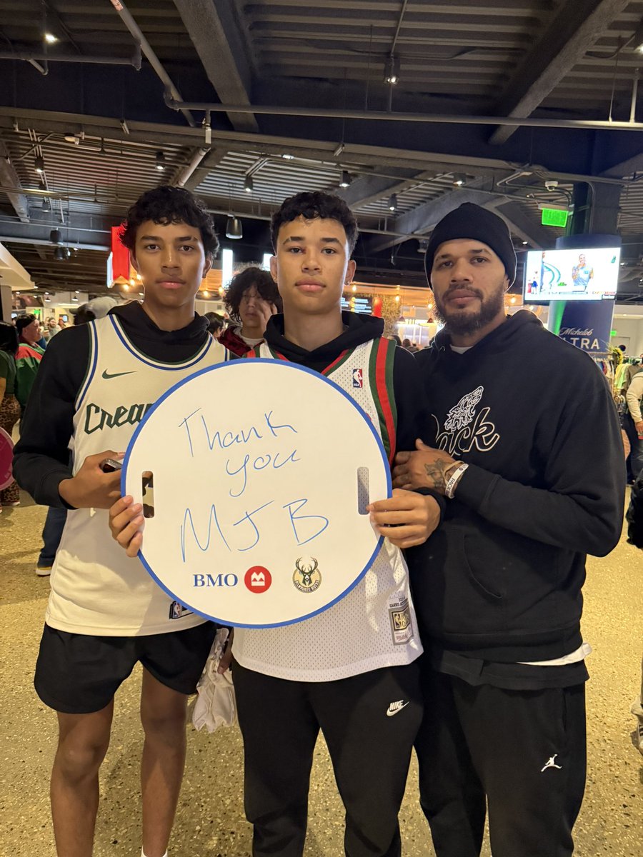 MJBAllNative's tweet photo. Our MarJon Beauchamp All-Native Qualifiers teams are excited to get to watch tonight’s Bucks vs. Cavaliers game and support @Marjon32 🏀🪶

#MJBAllNative https://t.co/DL9Lf7XFIN