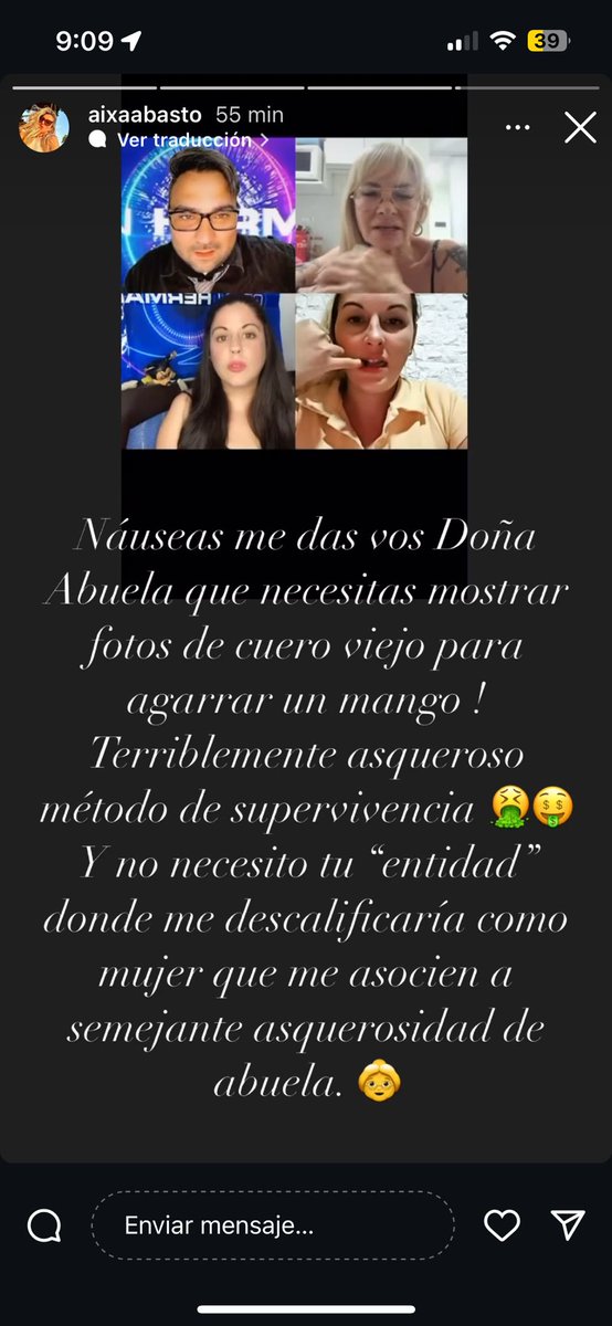 Hay gente que esta al pedo y le gusta tener protagonismo.
Primero que se arregle el botox que la dejo tuerta!
Yo no ha lo de nadie y me ven muy poco por acá. 
Así que chupame los dos ovarios abuelos  pero que seguro generan más estropeados que los tuyos
Sos tan tan barata !