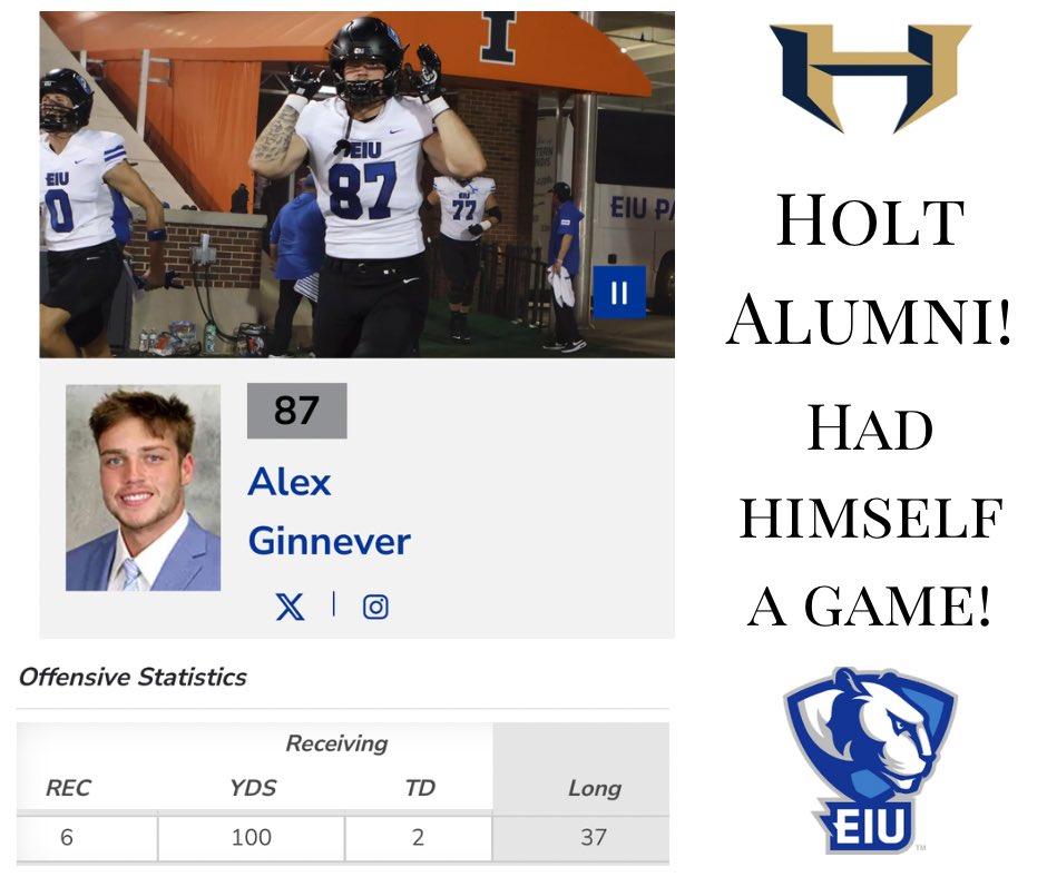 NationHolt's tweet photo. Love seeing our former players excelling at the next level! Congrats Alex! @ginnever_alex https://t.co/JnByVp4sSr
