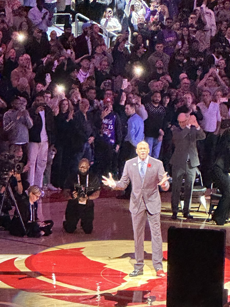 KennethJull's tweet image. An honour to see Vince Carter retire his jersey