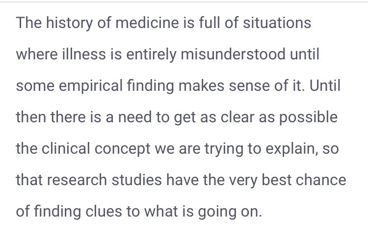 Preprint article by Prof Jonathan Edwards on “The Concept of ME/CFS”: qeios.com/read/NXCXM1

Highlights the need for physician-led services, better care, more research and “some humility” from doctors. 

Being discussed on S4ME forum: s4me.info/threads/the-co…

1/
