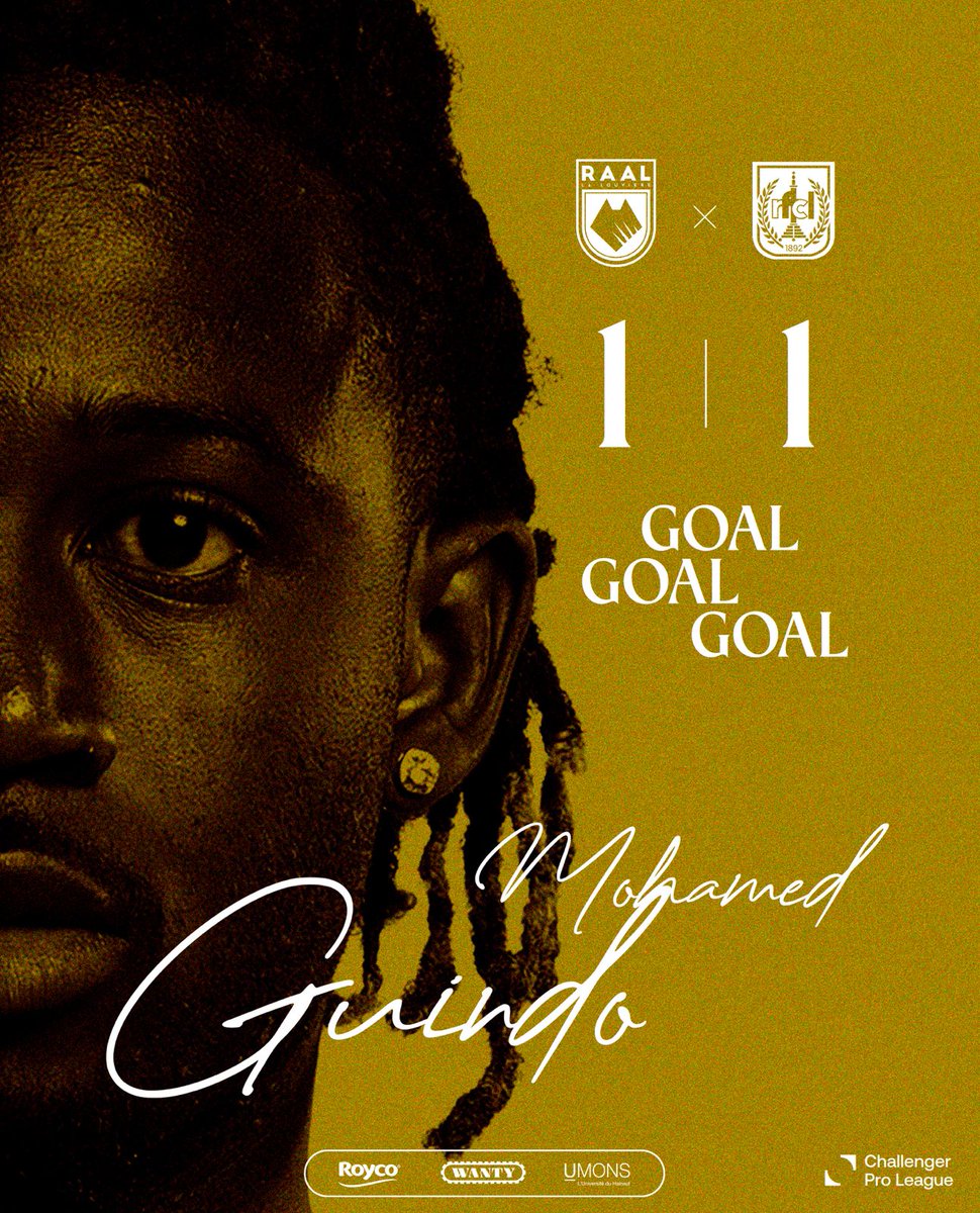 raal_be's tweet photo. ⏱️ 63'
💥 GOOOOOOOAAAAAAAAALLLLLLLLL ! Dans un cafouillage dans le grand rectangle, Guindo égalise !!
🟩 #RAALFCL • 1-1 ⬜️ https://t.co/FE9aksgtuw