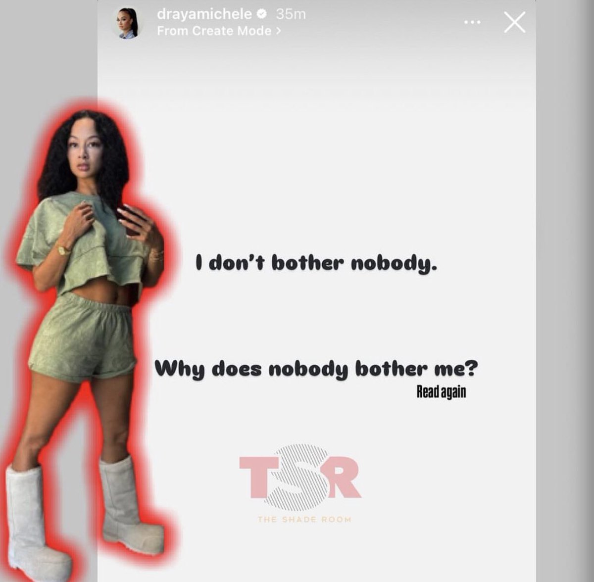 TSRmedianews's tweet photo. #Draya shared a story post following #LauraGovan’s mention of her in a recent interview. #theshaderoom #theshaderoomteens #theshaderoomnews https://t.co/L7dQz5HOT0
