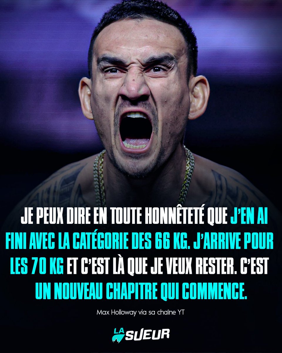 LaSueur_off's tweet photo. 🚨 Max Holloway affirme qu’il ne combattra plus en Featherweight  ! ❌👀 https://t.co/IMTxvGdHOb