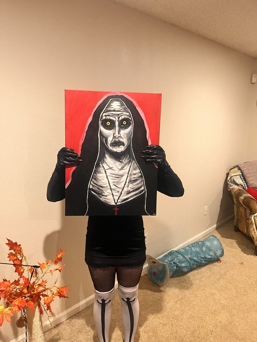 Lil_kittenK's tweet photo. Valak and Baphomet ready to take on the religious right 💅🏻 @Billy_Winfield https://t.co/wH1WZaDWwv