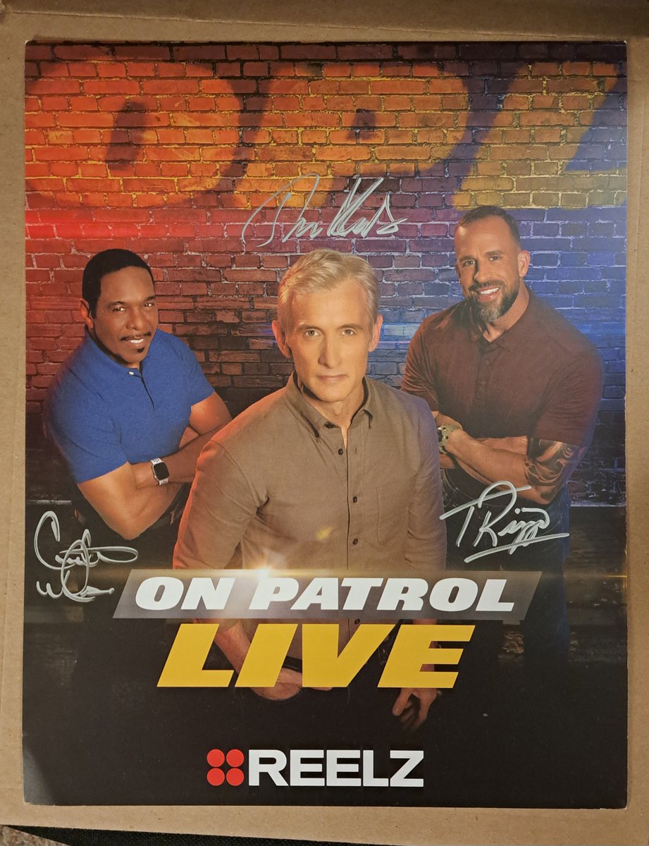 I saw a post made by Tom Rizzo on Instagram about a signed photo, and had to jump on it! You guys are the best! Thanks a lot, OPL! <a href="/OfficialOPLive/">On Patrol: Live</a> <a href="/danabrams/">Dan Abrams</a> <a href="/CurtisWilson275/">Curtis Winckler Wilson</a> #OPL #OPLive #OPNation #OnPatrolLive