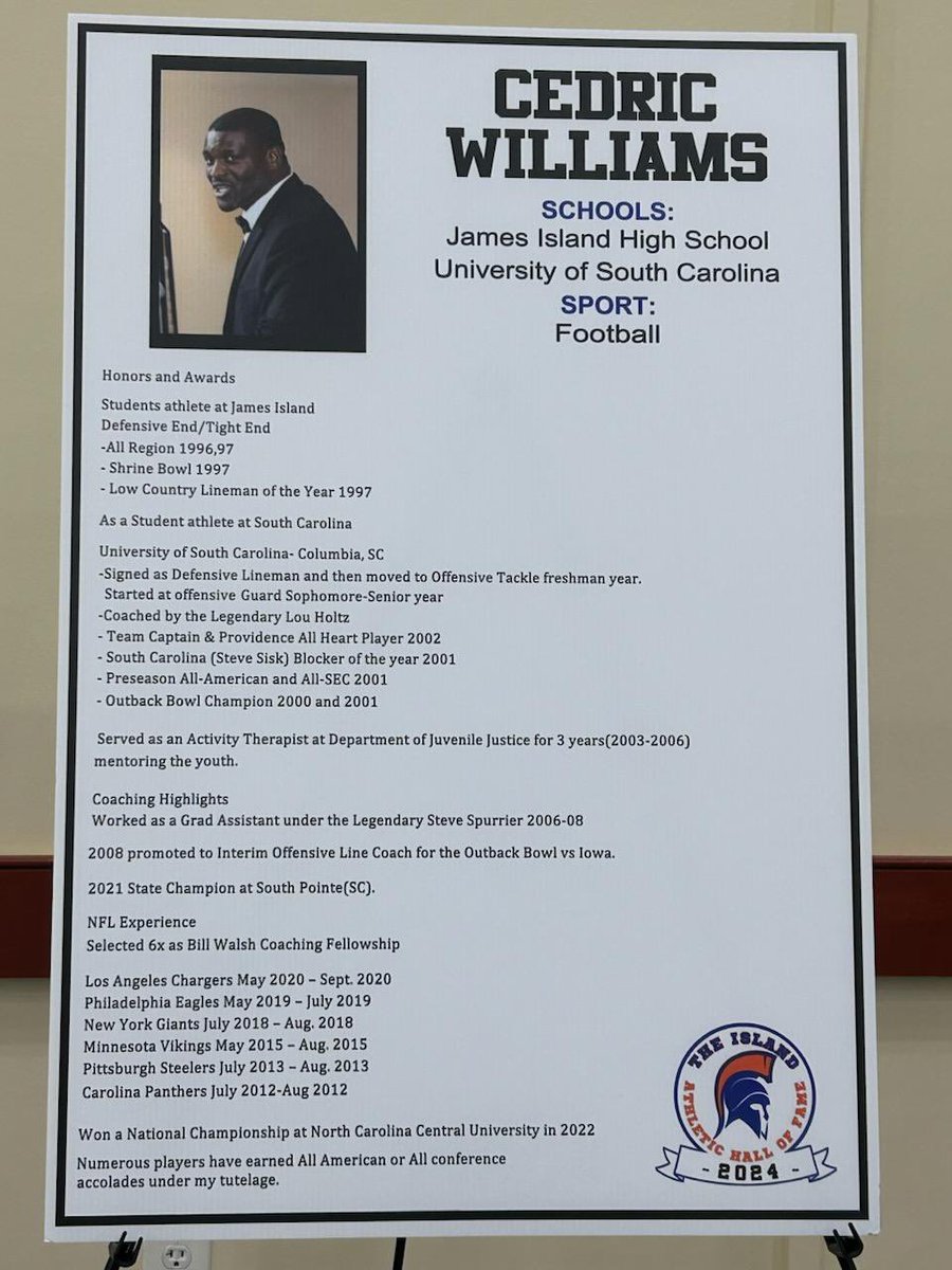 Thank you for this prestigious honor. Mama I’m a HOF’er!! 🙏🏿 #Grateful