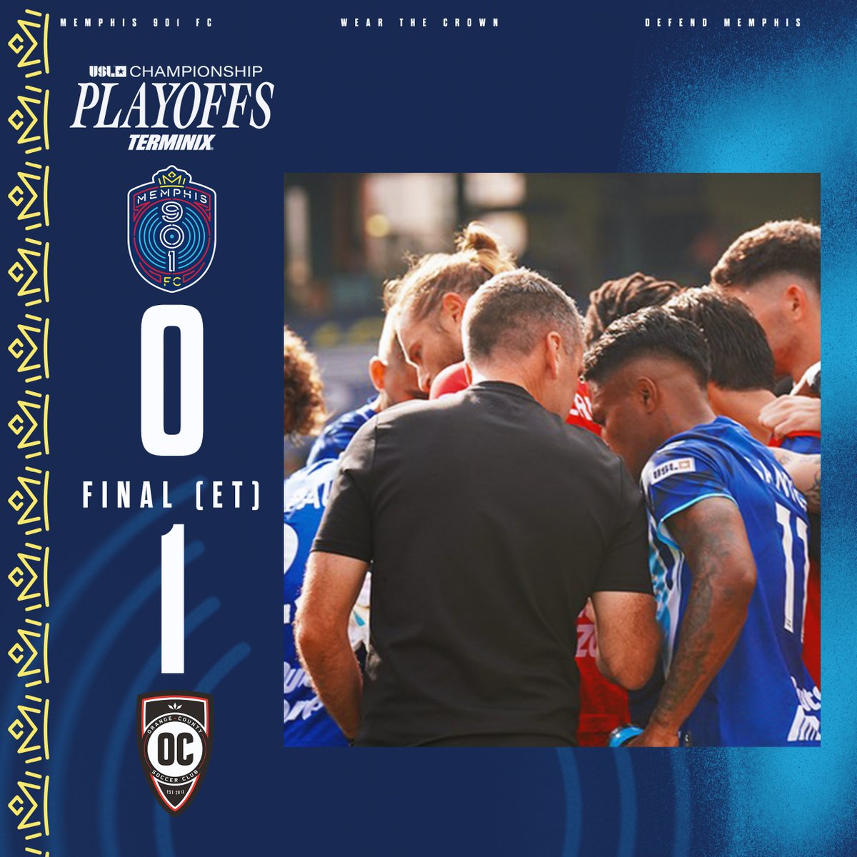 Our 2024 campaign comes to a bitter end in extra time.

To the best supporters in the nation, we say thank you 👏 

#DefendMemphis