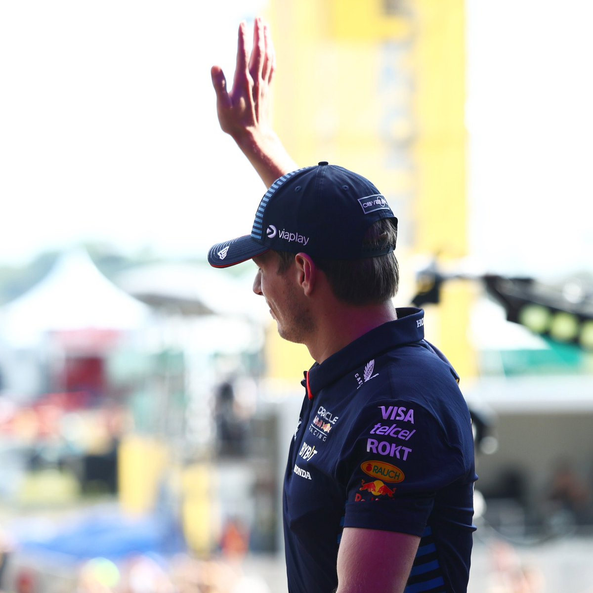 Max33Verstappen's tweet photo. Unfortunately, we could not go out for Qualifying today 🌧 Thank you all for sticking with us 🙏🇧🇷 The positive takeaway is our good pace in the Sprint. Bring on Sunday 💪 https://t.co/Q9664Od59h
