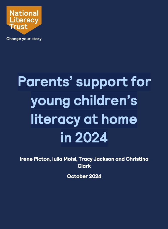 There have been some interesting new reports &amp; research out in the last couple of weeks. They include... 🧵      

1. The National Trust has published a new survey on 'Parents' Support  for young children's literacy at home'. It's not happy reading.

nlt.cdn.ngo/media/document…

/1