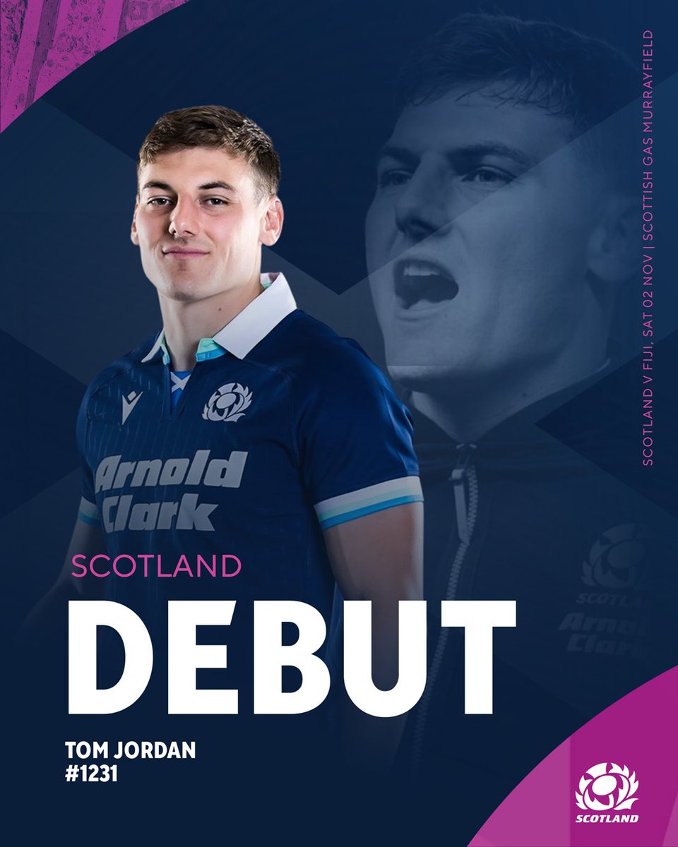 Scotland cap #1231, Tom Jordan 💙

#AsOne