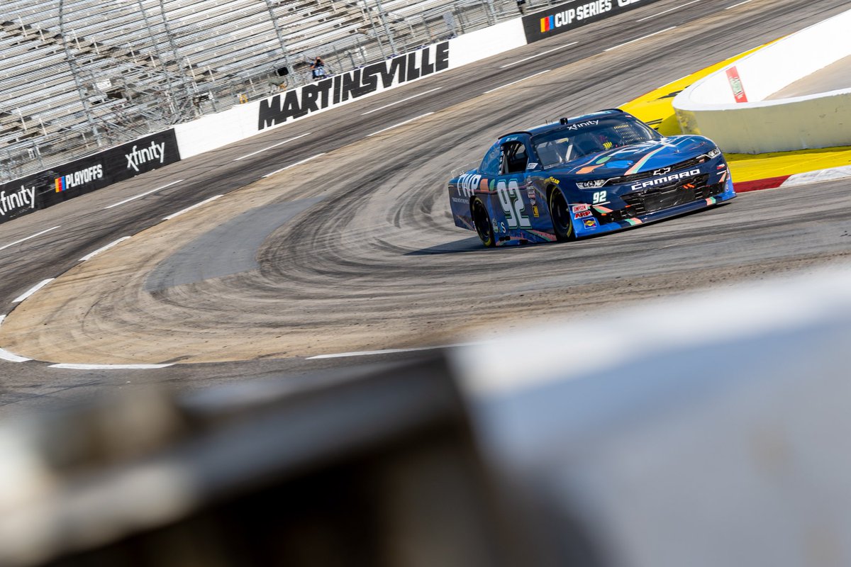 DGMRacingFL's tweet photo. Stage One at @MartinsvilleSwy 🟢🏁

P18 @dawsoncram41 
P19 @MyattSnider 

#NASCARPlayoffs | @TeamChevy | #NDR250 | #TWPRacing | @TreeTopInc https://t.co/7olVCbS0fs