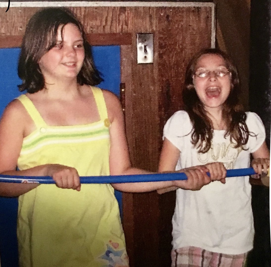 The little 11 year old girl on the left at writing camp never would’ve believed you if you told her I’m over 60k words into my debut novel 🥹 #writingcommunity