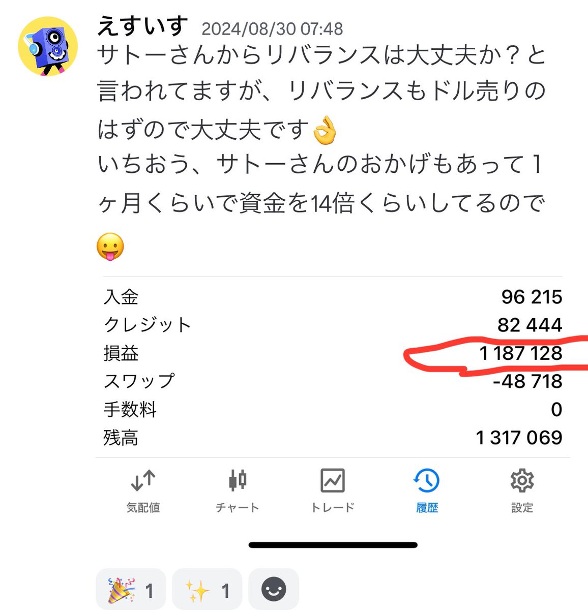iruka_student's tweet photo. 20万を→449万に✨
9万　→118万✨
8万　→98万✨

Xではなんとなく勝ってる風🌬️に魅せるのが上手い人は多いけど、

実際に勝ってることをスクショ📷で載せてる人はいないです。

私の予想部屋では、もっと勝ってる人もいます。

ブログもDISCOSDも完全無料なのでぜひチェックしてみて😊

#ドル円
#FX https://t.co/49piZ1aoxi