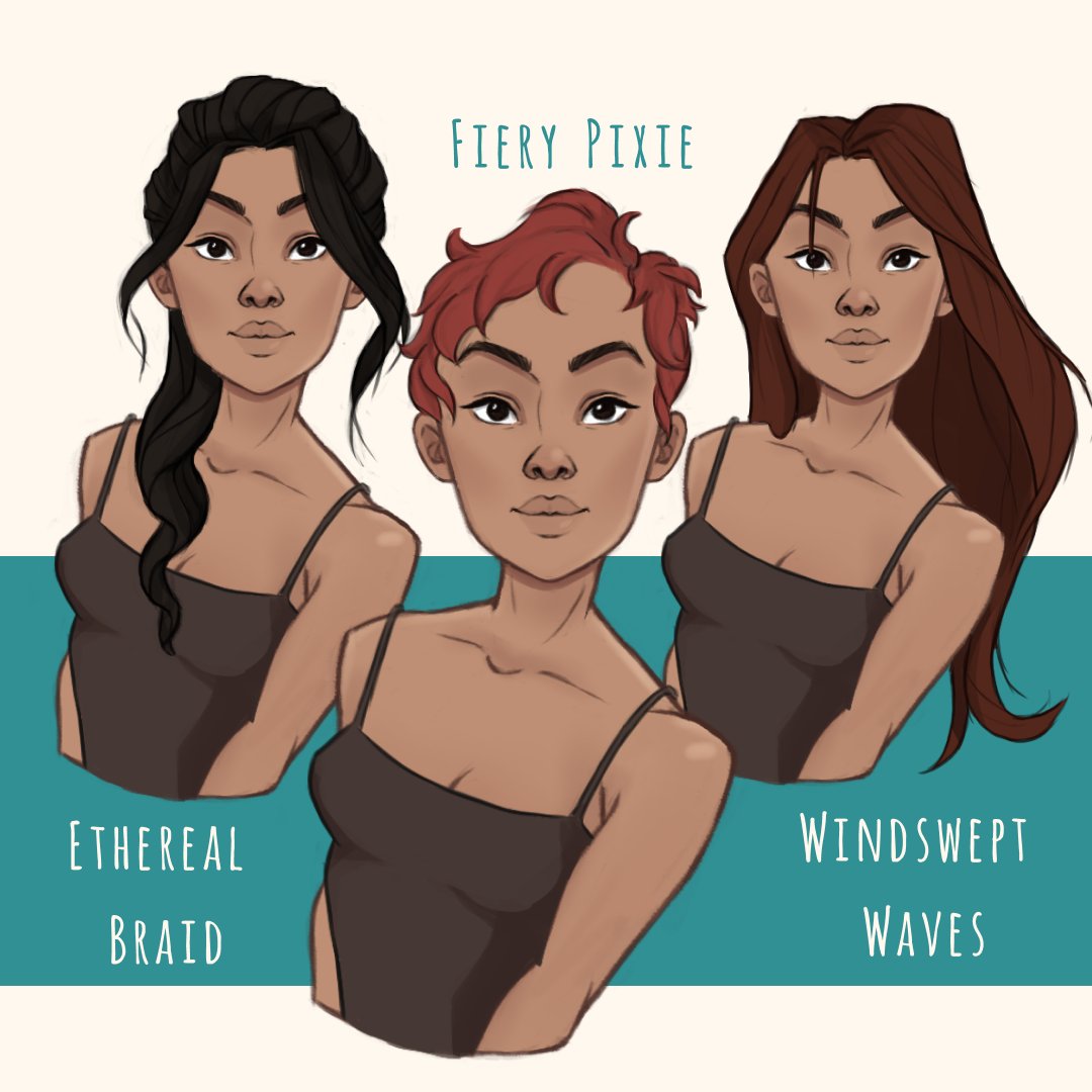 ..and some more hairstyles :)

#Sketching