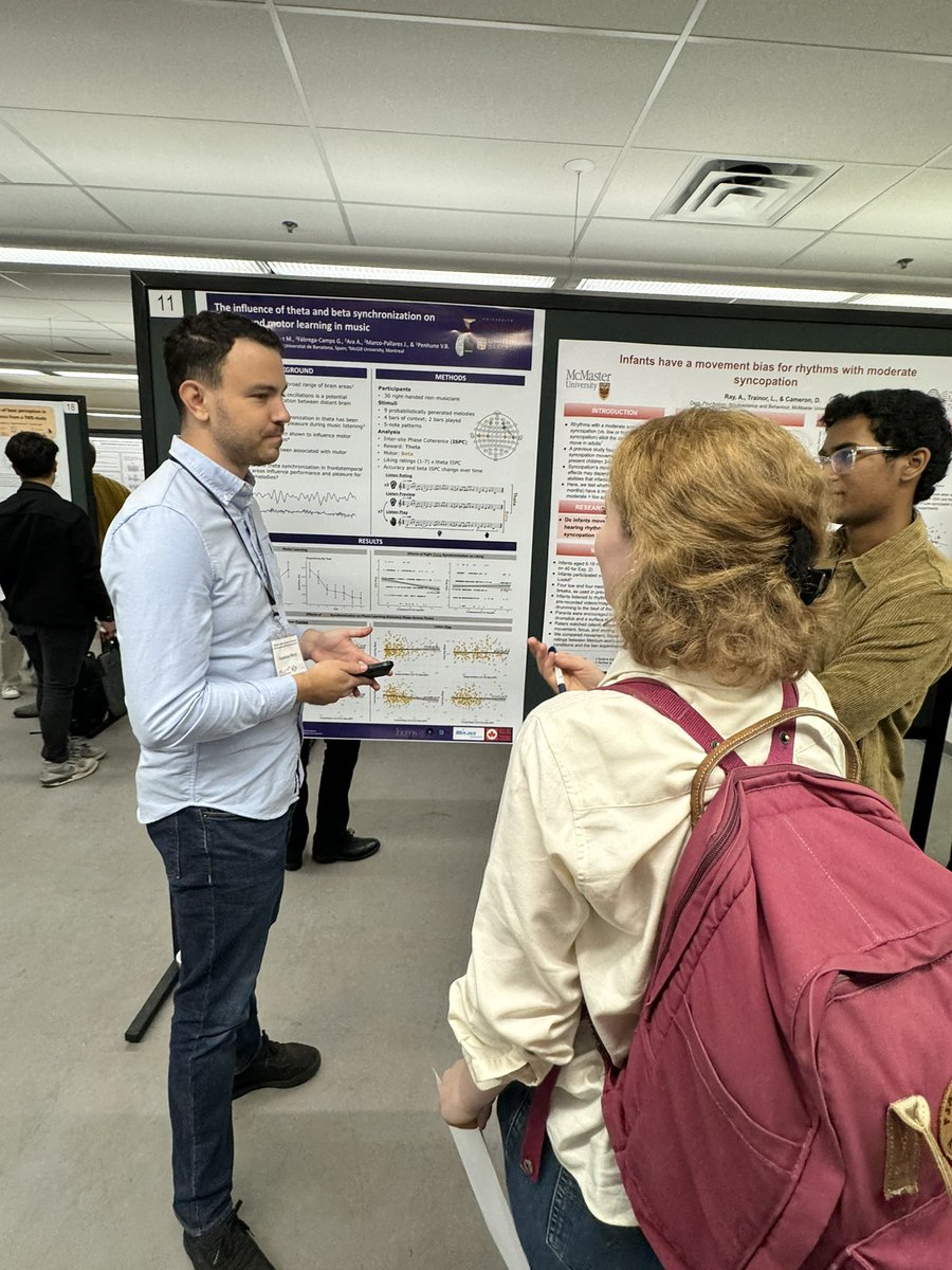 A few snaps from today’s poster session at #NeuroMusic!