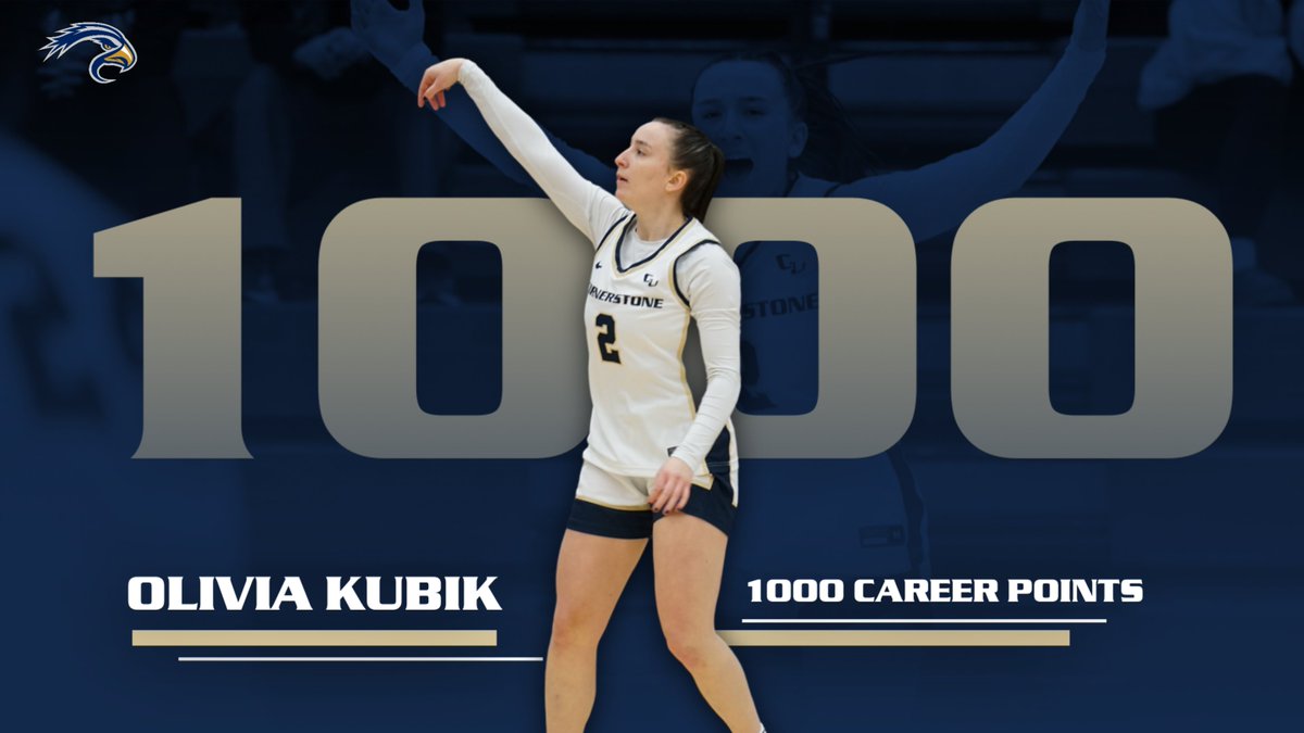 CUathletics's tweet photo. Olivia Kubik celebrated a major milestone in her college basketball career, scoring her 1,000th career point today against Goshen College!

#TogetherweSOAR https://t.co/2wJcLdr5UF