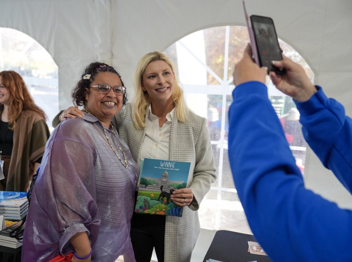 First Lady Britainy Beshear (@britainybeshear) on Twitter photo It was a wonderful day celebrating literature at the KY Book Festival. I got to read with Kentucky kids – and even snagged a few books to take home. Books are truly magical, and literacy is life-changing. Thank you to <a href="/KYHumanities/">KY Humanities</a> and <a href="/JosephBethLex/">Joseph-Beth Books</a> for hosting this event. It was a wonderful day celebrating literature at the KY Book Festival. I got to read with Kentucky kids – and even snagged a few books to take home. Books are truly magical, and literacy is life-changing. Thank you to <a href="/KYHumanities/">KY Humanities</a> and <a href="/JosephBethLex/">Joseph-Beth Books</a> for hosting this event.