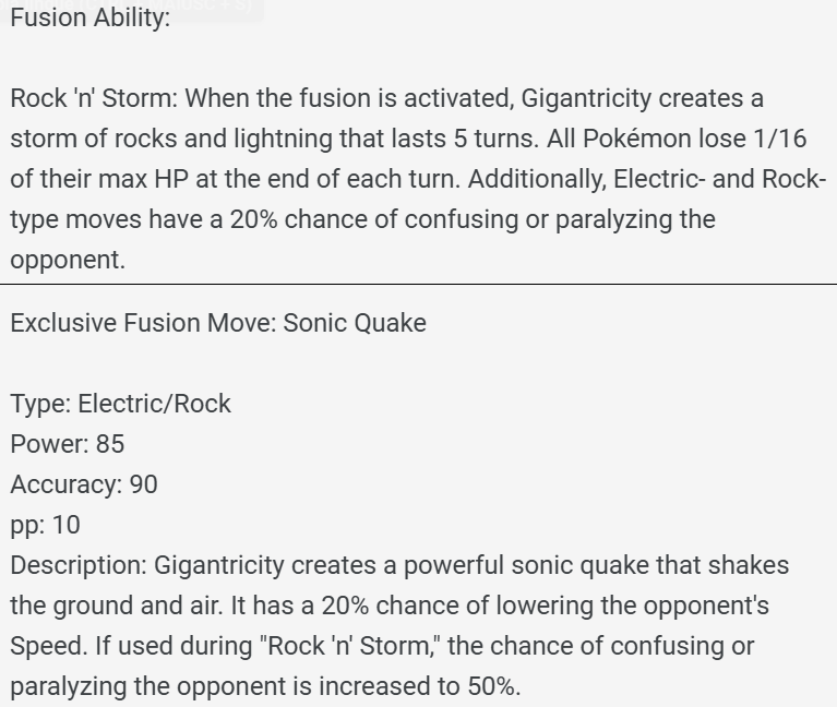 Toxtricity Lowkey/Gigalith fusion (Gigatricity Lowkey)