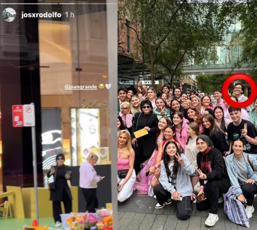 ArianaGPeruFCO's tweet photo. [🇵🇪‼️] PERÚ PRESENTE
El fundador del fan club, José Rodolfo, tuvo la oportunidad de conocer a Joan Grande (mamá de Ari) en los exteriores del recinto donde se realizará la premiere de Wicked en Sídney.😭💞 https://t.co/dCP0nomRkE