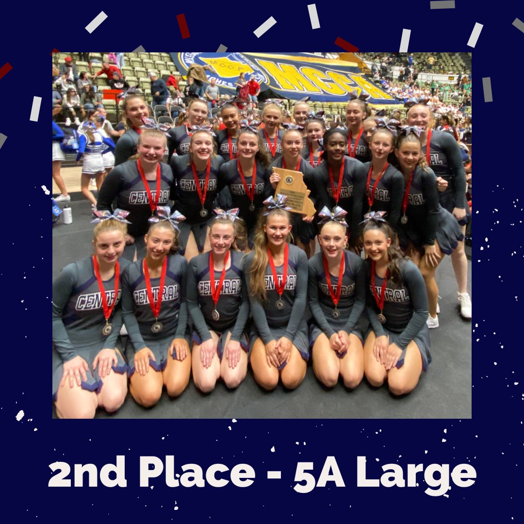 Congratulations to our Varsity Cheerleaders for taking 2nd in today’s MCCA State Cheer Competition. 🩶📣🥈