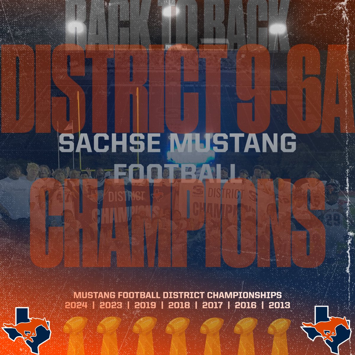 “Success isn’t owned, it’s leased. And rent is due every day.” (JJ Watt)

🔥THE SACHSE MUSTANGS ARE YOUR 2024 DISTRICT 9-6A CHAMPS🔥

🏆Back to back🏆
🏆District 9-6A Championships🏆

#TNDO #SachseU